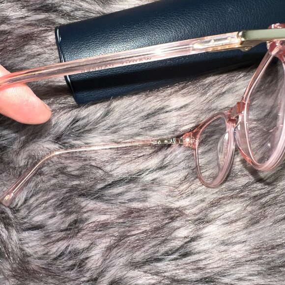 Warby Parker Glasses, Light rose/pink color with case - Picture 3 of 4